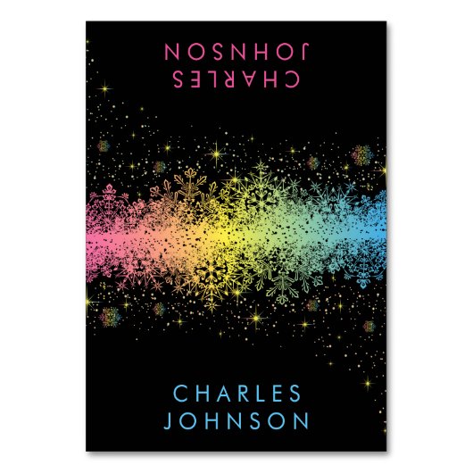 パステルレインボースノーフレーク座席表 テーブルナンバー (正面)