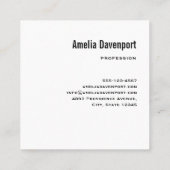 パステルレインボースパイラルキャンディーフォト スクエア名刺 (裏面)