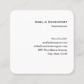 パステルレインボースパイラルキャンディーフォト スクエア名刺 (裏面)