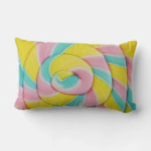 パステルレインボースパイラルキャンディーフォト ランバークッション (裏面)