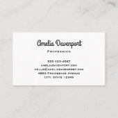 パステルレインボースパイラルキャンディーフォト 名刺 (裏面)