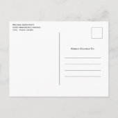 パステルレインボースパイラルキャンディ日付を保存 インビテーションポストカード (裏面)