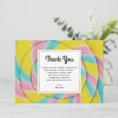 パステルレインボースパイラルキャンディ サンキューカード (スタンド正面)