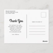 パステルレインボースパイラルキャンディ ポストカード (裏面)