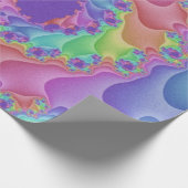 パステルレインボースパイラル ラッピングペーパー (角)