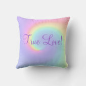 パステルレインボースワールレズ結婚ーズ クッション (裏面)