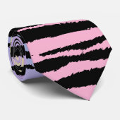 パステルレインボー🦓ゼブラストライプ ネクタイ (ロール)