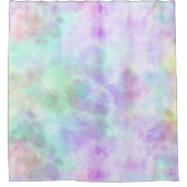 パステルレインボータイ – 染水の色絵画の数 シャワーカーテン (正面)