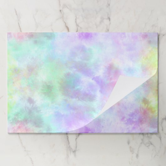 パステルレインボータイ – 染水の色絵画の数 ペーパーパッド (折り畳み)