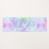 パステルレインボータイ – 染水の色絵画の数 ヨガマット (裏面(横))