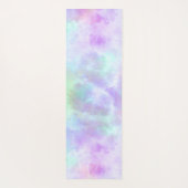 パステルレインボータイ – 染水の色絵画の数 ヨガマット (裏面)