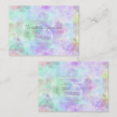 パステルレインボータイ – 染水の色絵画の数 名刺 (正面/裏面)