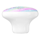 パステルレインボーダイヤモンド&スターズマジカルユニコーン セラミックノブ (側面)