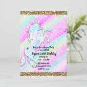 パステルレインボーダイヤモンド&スターズマジカルユニコーン 招待状 (スタンド正面)