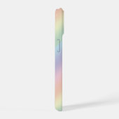 パステルレインボーデザイン iPhone 15ケース (右側面)