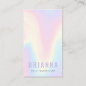 パステルレインボートレンディーモダンミニマル 名刺 (正面)