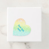 パステルレインボーハート型メッセージカード フェイバータグ (インサイチュ)