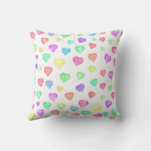 パステルレインボーハート クッション (裏面)