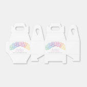 パステルレインボーバルーンガーランド1st誕生日パーティー フェイバーボックス (折り畳みなし)