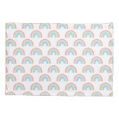 パステルレインボーパターン 枕カバー (裏面-左)