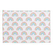 パステルレインボーパターン 枕カバー (裏面-右)