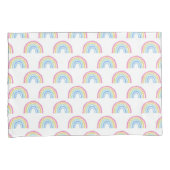 パステルレインボーパターン 枕カバー (正面右)