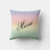 パステルレインボーヒップスターキャットアクセントピロー クッション (裏面)