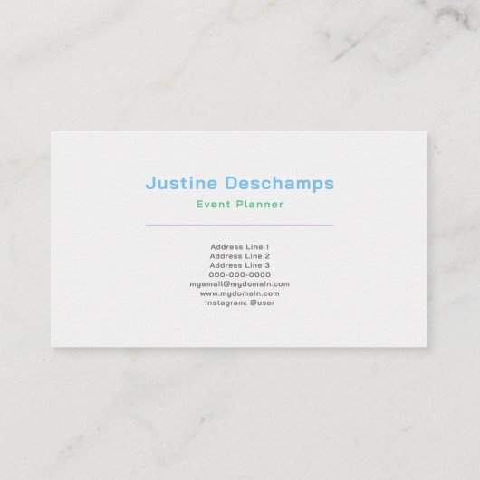 パステルレインボービジネスカード 名刺 (裏面)