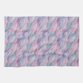 パステルレインボーファー キッチンタオル (横)