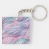 パステルレインボーファー キーホルダー (裏面)