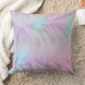 パステルレインボーファー クッション (ブランケット)