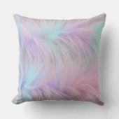 パステルレインボーファー クッション (正面)