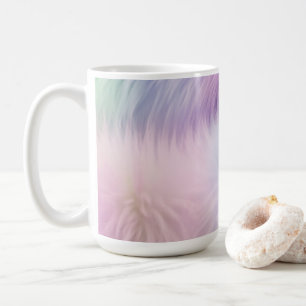 パステルレインボーファー コーヒーマグカップ