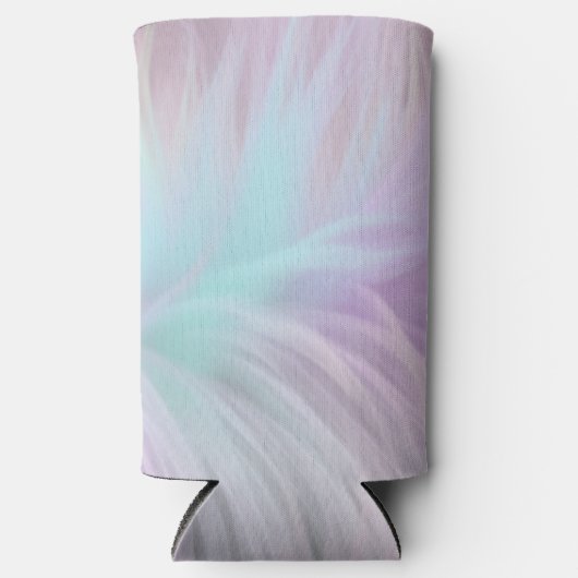 パステルレインボーファー スリム缶クーラー (正面)