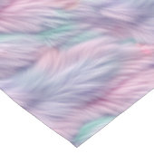 パステルレインボーファー テーブルクロス (アングル)