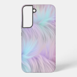 パステルレインボーファー SAMSUNG GALAXY S22+ケース