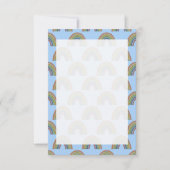 パステルレインボーフェイク素朴紙テクスチャカード カード (正面)