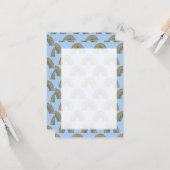 パステルレインボーフェイク素朴紙テクスチャカード カード (正面/裏面インサイチュ)