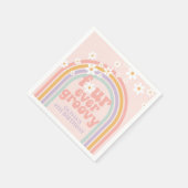 パステルレインボーフォーエバーグルーヴィー4歳の誕生日 スタンダードカクテルナプキン (角)