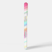 パステルレインボーブラシストロークスパーソナライズ Case-Mate iPhoneケース (裏面 / 右)