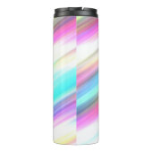 パステルレインボーブラシストロークパーソナライズされた タンブラー (裏面)