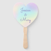 パステルレインボープリズム結婚レズビアン ハンドファン (正面)