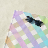 パステルレインボープレイド ビーチタオル (インサイチュ)