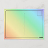 パステルレインボーヘアダイボトル10代のガールマンガ ポストカード (裏面)