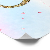 パステルレインボーベビーシャワーウェルカムサインオールカラー ポスター (角)