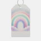 パステルレインボーベビーシャワーギフトラベル | カスタマイズ ギフトタグ (裏面)