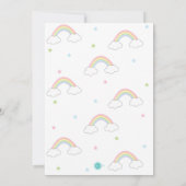 パステルレインボーベビーシャワーパーティー 招待状 (裏面)