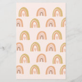 パステルレインボーベビーシャワーベビーカード (裏面)