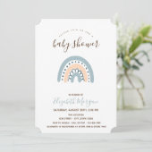 パステルレインボーベビーシャワー 招待状 (スタンド正面)