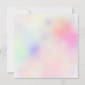 パステルレインボーベビーシャワー 招待状 (裏面)